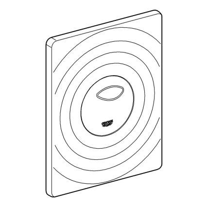 GROHE 38861000 - Spolknapp SURF 156 × 197 mm polerad krom