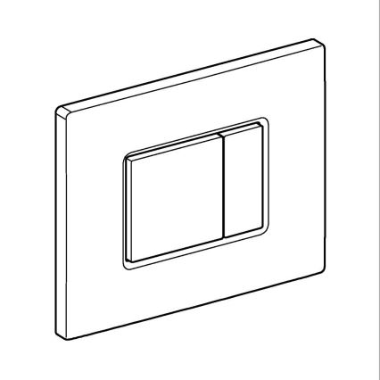 GROHE 38966SH0 - Tryckplatta EVEN 156 × 197 mm, vit