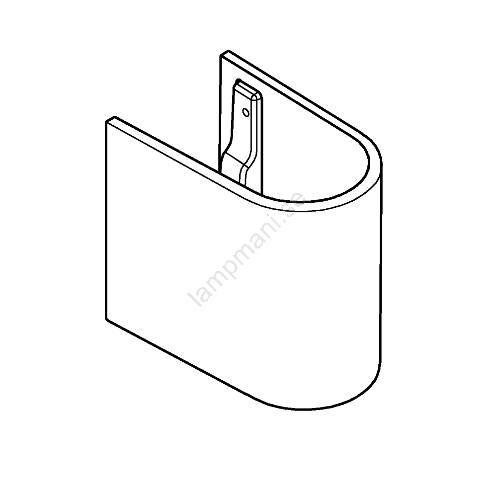 GROHE 39201000 - Halvkolonn EURO CERAMIC 210 × 300 × 322 mm keramik/vit ...