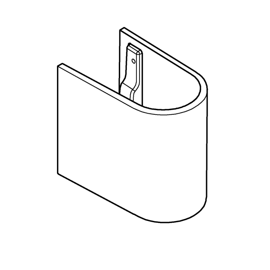 GROHE 39201000 - Halvkolonn EURO CERAMIC 210 × 300 × 322 mm keramik/vit