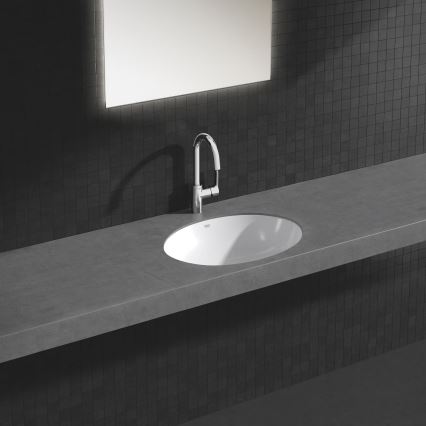 GROHE 39423000 - Infällt tvättställ BAU CERAMIC 560 × 420 mm keramik/vit
