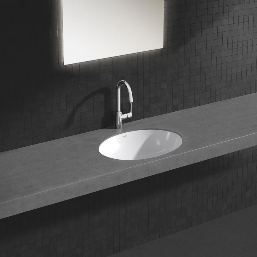 GROHE 39423000 - Infällt tvättställ BAU CERAMIC 560 × 420 mm keramik/vit
