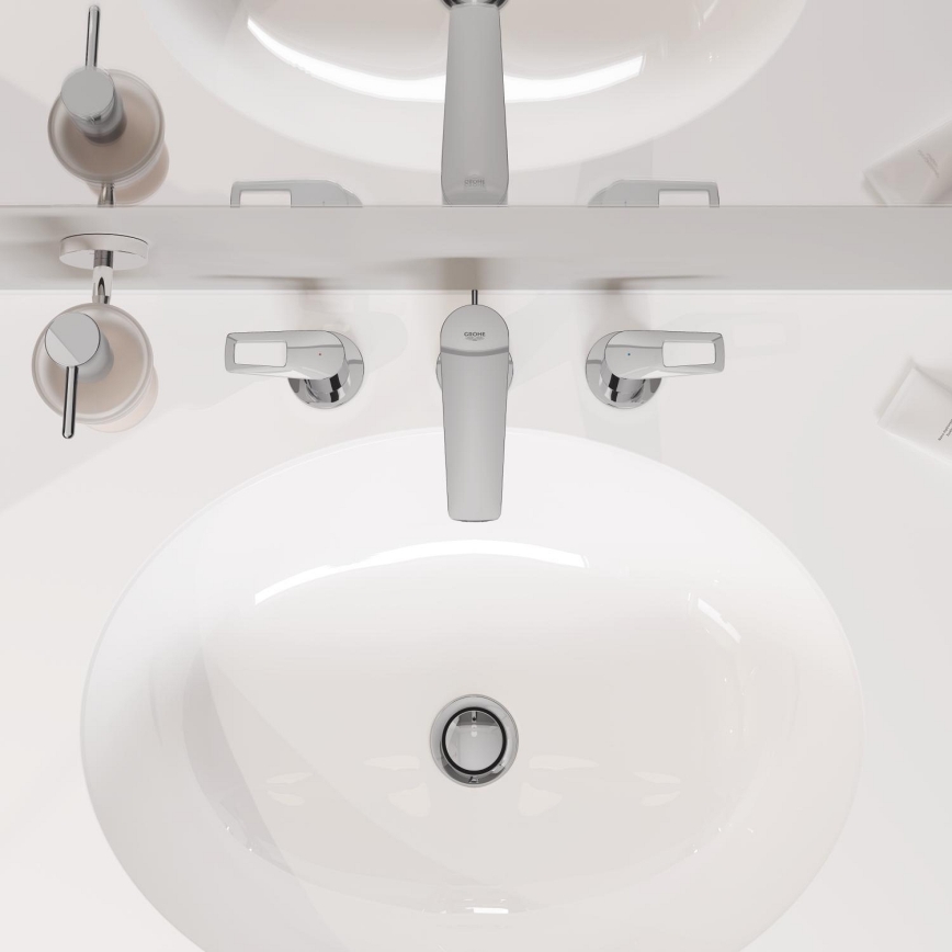 GROHE 39423000 - Infällt tvättställ BAU CERAMIC 560 × 420 mm keramik/vit
