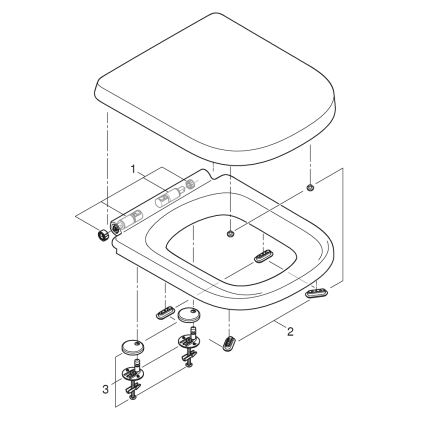 GROHE 39462000 - WC-set EURO CERAMIC 67,5 x 37,4 x 77,4 cm keramik/vit