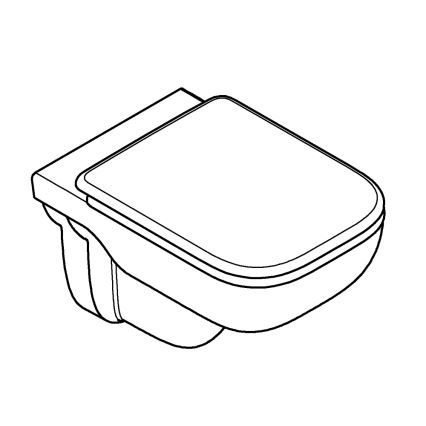 GROHE 39815000 - Vägghängd WC START EDGE 53,8 x 36,5 cm vit