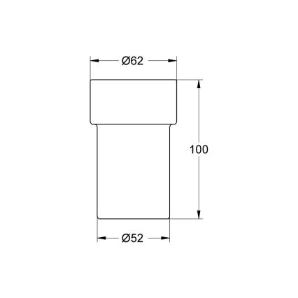 GROHE 40254000 - ALLURE-glas i satinutförande