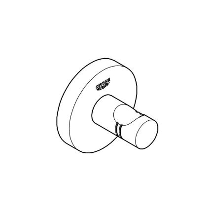 GROHE 40364001 - ESSENTIALS krok för badrock, polerad krom