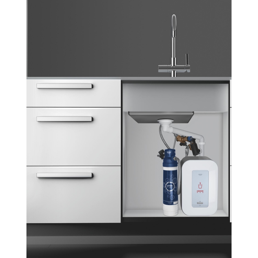 GROHE 40438001 - Startset med filter S för GROHE BLUE, blank krom