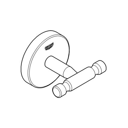 GROHE 40461001 - Krok för badrock BAUCOSMOPOLITAN, blank krom