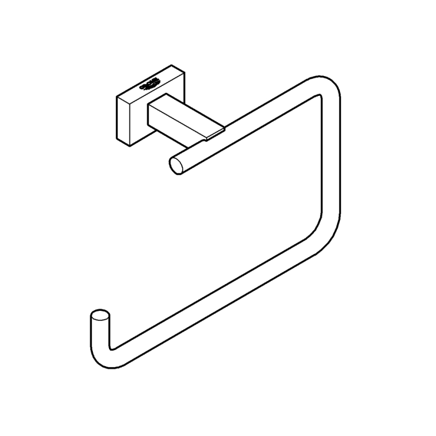 GROHE 40510001 - Handdukshållare ESSENTIALS CUBE 188 mm, polerad krom