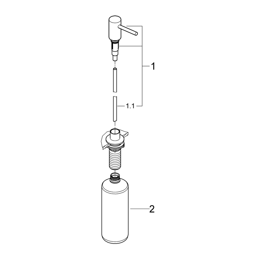GROHE 40535GN0 - Tvålpump COSMOPOLITAN 500 ml guldfärgad