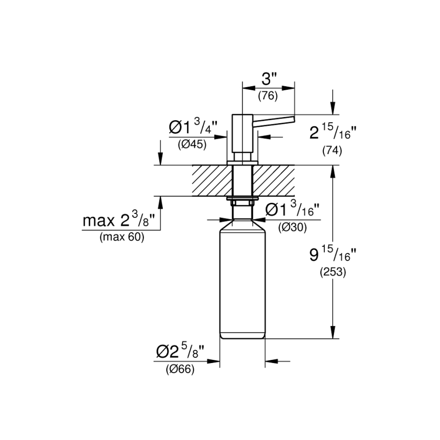 GROHE 40535GN0 - Tvålpump COSMOPOLITAN 500 ml guldfärgad