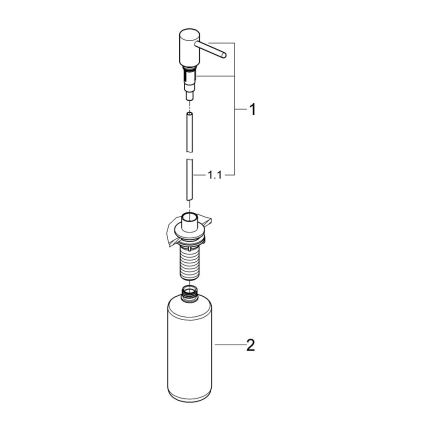 GROHE 40536000 - Tvåldispenser CONTEMPORARY 400 ml polerad krom