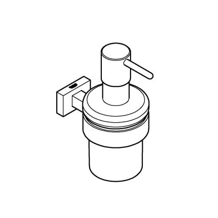 GROHE 40756001 - Flytande tvåldispenser ESSENTIALS CUBE 160 ml, blank krom