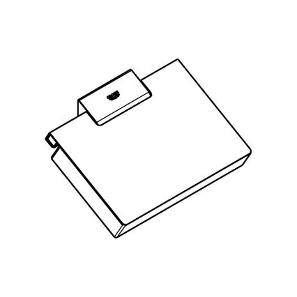 GROHE 40781000 - Toalettrullhållare SELECTION CUBE blank krom