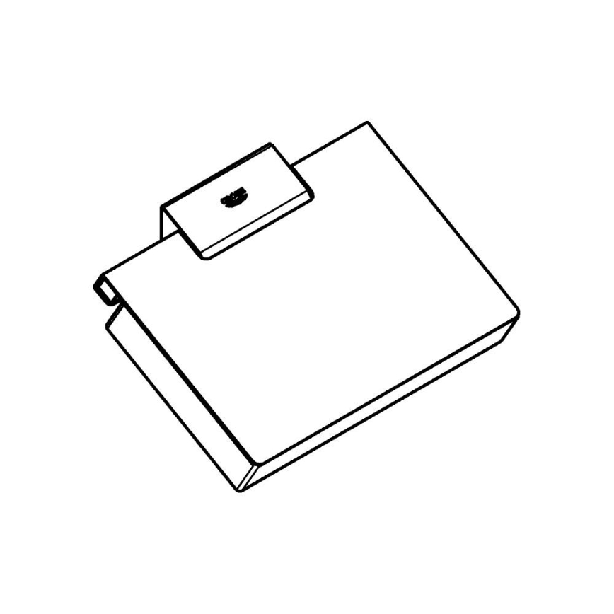 GROHE 40781000 - Toalettrullhållare SELECTION CUBE blank krom