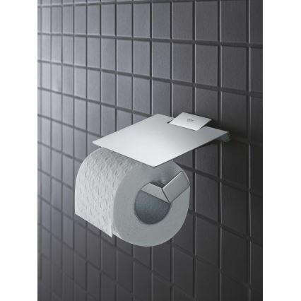 GROHE 40781000 - Toalettrullhållare SELECTION CUBE blank krom