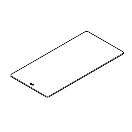 GROHE 40787L00 - Glasbricka 490 × 240 × 19 mm klar
