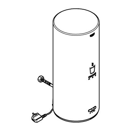 GROHE 40831001 - RED-behållare 7 l i rostfritt stål