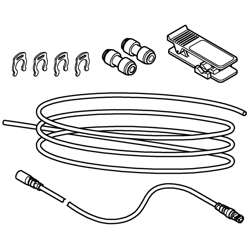 GROHE 40843000 - Förlängningsset BLUE blank krom