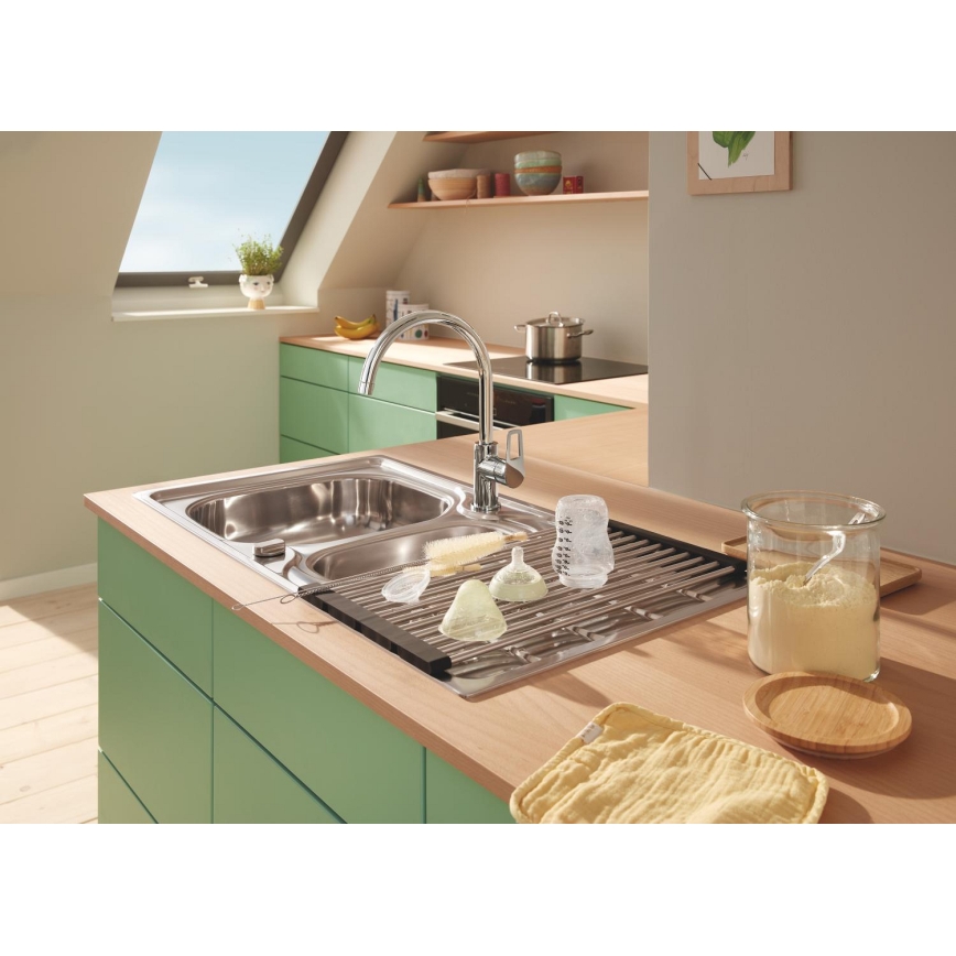 GROHE 40856SD0 - Avrinningstråg 450 × 348 mm borstat rostfritt stål