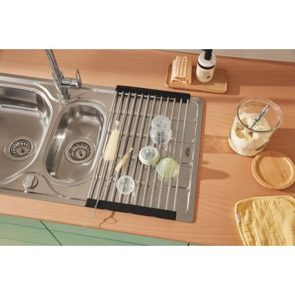 GROHE 40856SD0 - Avrinningstråg 450 × 348 mm borstat rostfritt stål