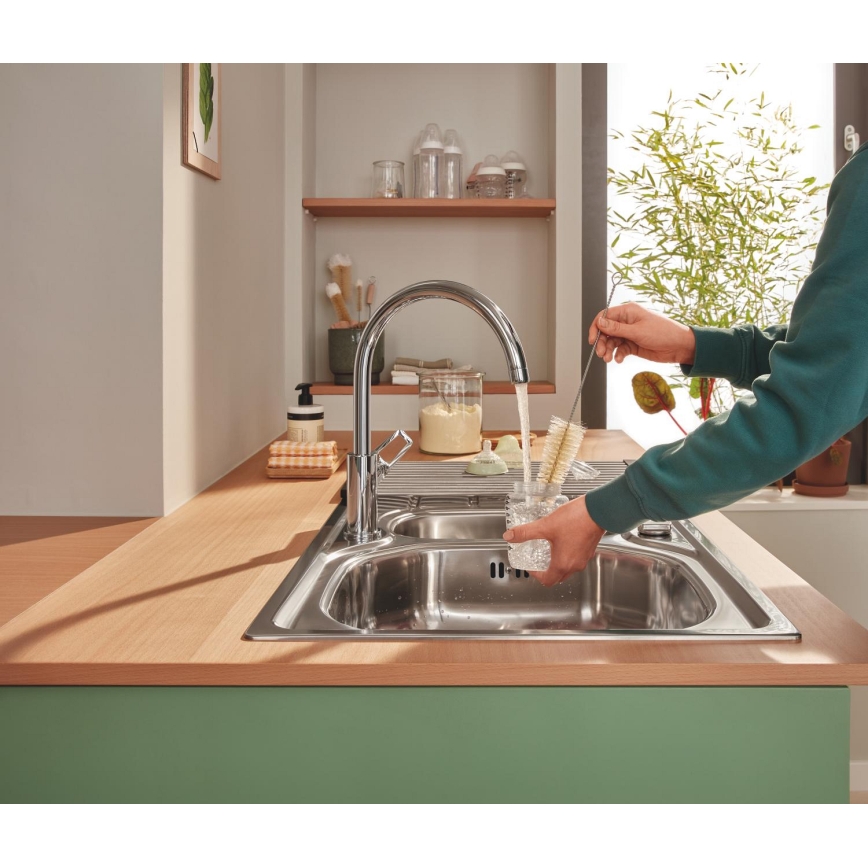 GROHE 40856SD0 - Avrinningstråg 450 × 348 mm borstat rostfritt stål