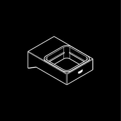 GROHE 40865000 - SELECTION CUBE hållare, blank krom