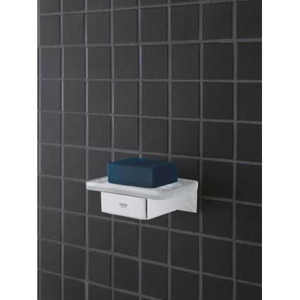 GROHE 40865000 - SELECTION CUBE hållare, blank krom