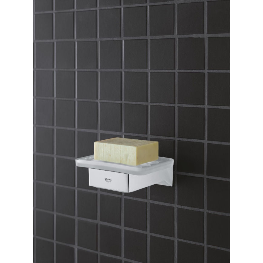 GROHE 40865000 - SELECTION CUBE hållare, blank krom