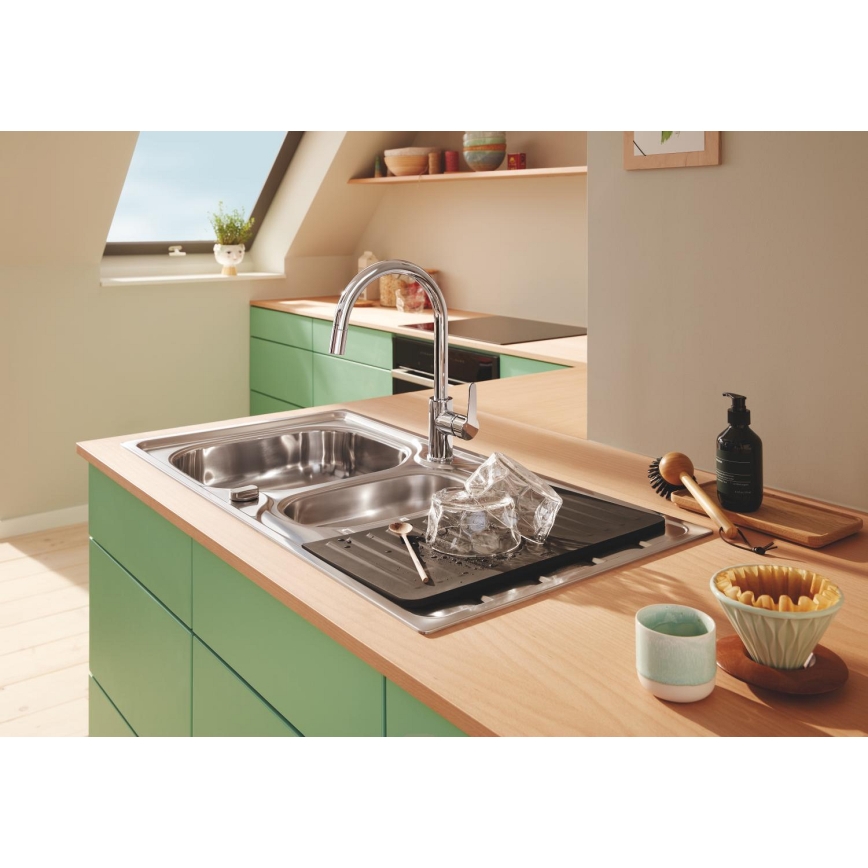 GROHE 40871K00 - Keramisk avrinningsbricka 450 x 400 mm, svart