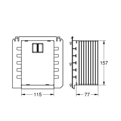 GROHE 40911000 - Inspektionslucka RAPID SL vit