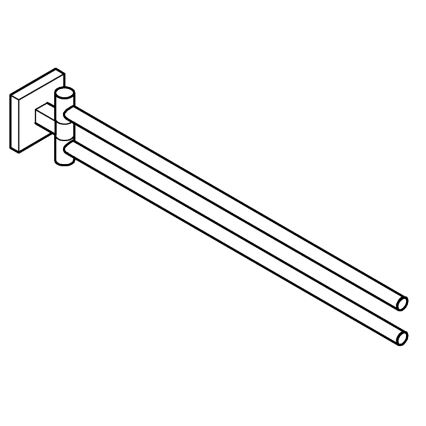 GROHE 40976DC0 - Handdukshållare START CUBE 438 mm i rostfritt stål