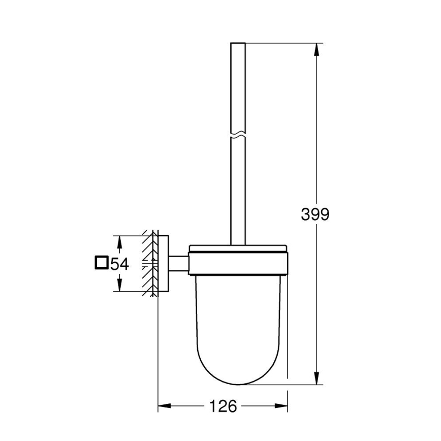 GROHE 409772430 - WC-rengöringsset START CUBE svart