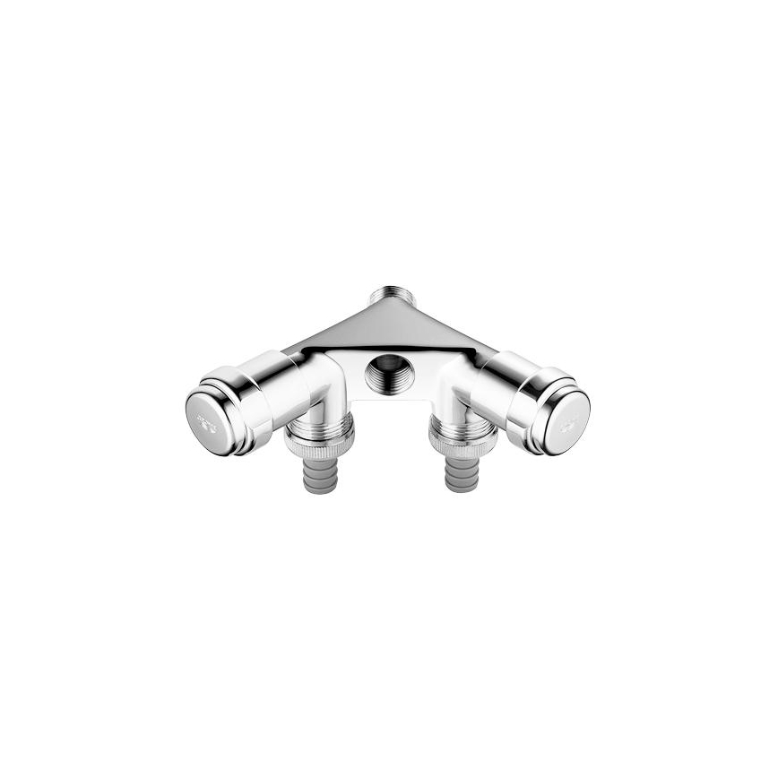 GROHE 41020000 - Dubbelventil EGGEMANN 12” i polerad krom