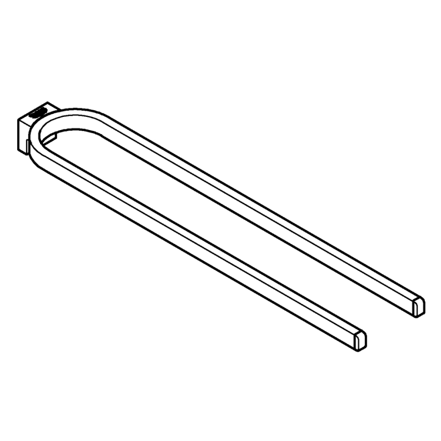 GROHE 41059000 - Dubbel handdukshållare SELECTION 411 mm polerad krom