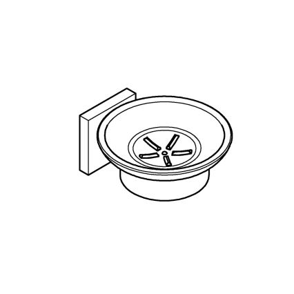 GROHE 410962430 - START CUBE tvålkopp 110 x 56 x 125 mm svart