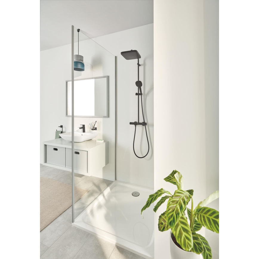 GROHE 410972430 - Glas med hållare START CUBE svart