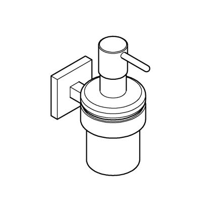 GROHE 41098DC0 - Doserare för flytande tvål START CUBE 160 ml i rostfritt stål