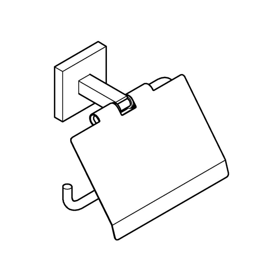 GROHE 411022430 - START CUBE toalettpappershållare svart