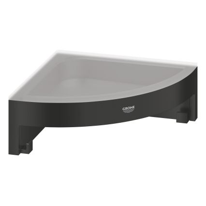 GROHE 411062430 - Hörnhylla för dusch ESSENTIALS 250 × 250 mm svart