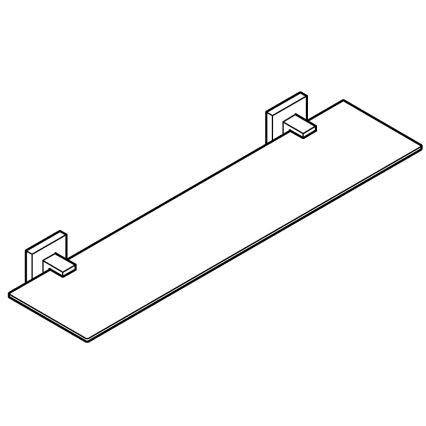 GROHE 41109000 - Glashylla START CUBE 530 mm, polerad krom