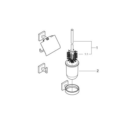 GROHE 41123DC0 - START CUBE tillbehörsset i rostfritt stål