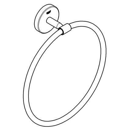 GROHE 41167000 - Handduksring START COSMOPOLITAN, Ø 200 mm, blank krom