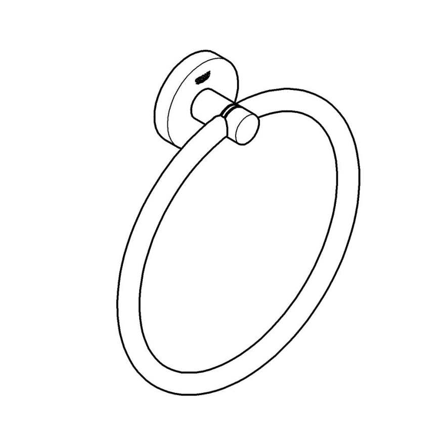 GROHE 41174000 - Handdukshållare START 180 mm blank krom