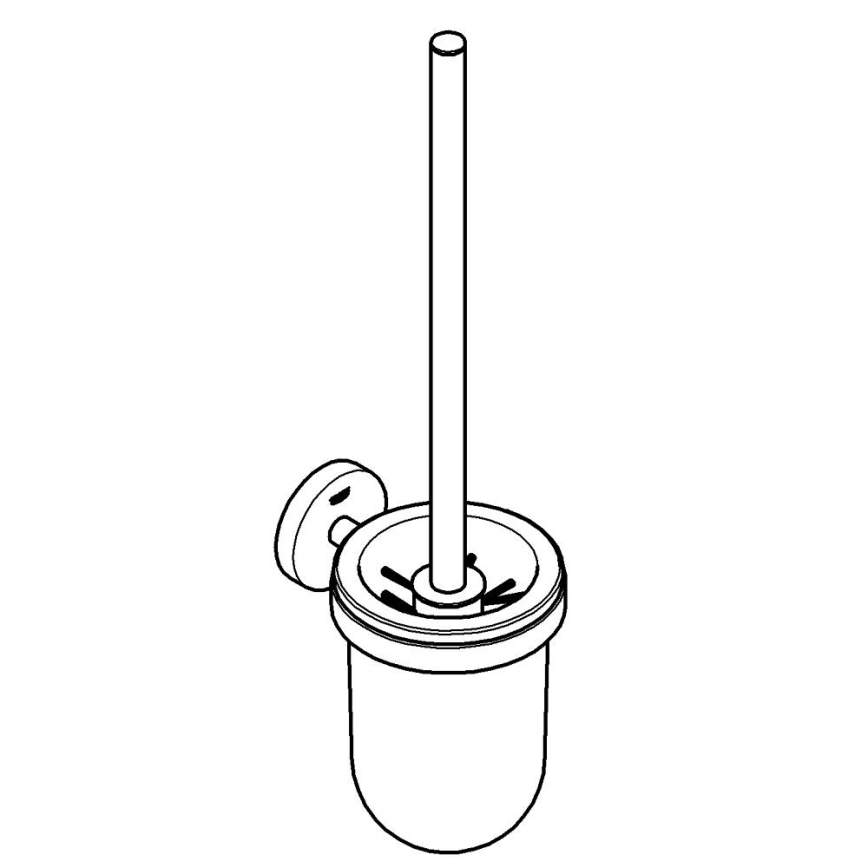 GROHE 411852430 - Rengöringsset för toalett START 398 × 121 mm svart