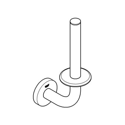 GROHE 411862430 - Reservhållare för toalettpapper START 116 x 232 mm, svart