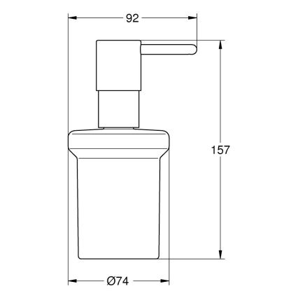 GROHE 411882430 - Tvåldispenser START 160 ml svart