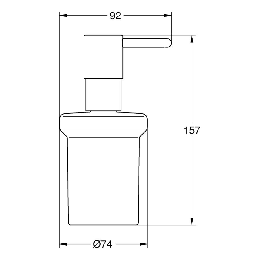 GROHE 411882430 - Tvåldispenser START 160 ml svart