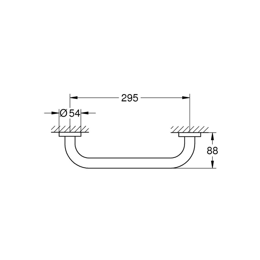 GROHE 411892430 - Badkarshandtag START 349 mm svart